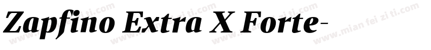 Zapfino Extra X Forte字体转换